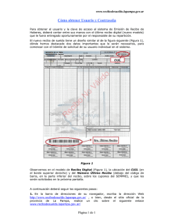 C&oacute;mo obtener Usuario y Contrase&ntilde;a
