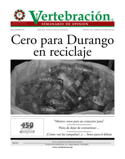 &ldquo;M&eacute;xico: retos para un comercio justo&rdquo; Hora de dejar de contaminar