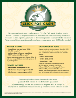 No importa c&oacute;mo lo juegues, el programa Click for Cash puede