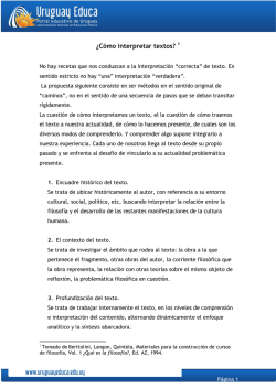 C&oacute;mo interpretar textos - Uruguay Educa