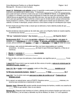 C&oacute;mo Mantenerse Positivo en un Mundo Negativo P&aacute;gina 1 de 2