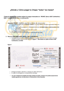 &iquest;D&oacute;nde y C&oacute;mo pagar tu de y C&oacute;mo pagar tu Chepe &ldquo;todos&rdquo; los