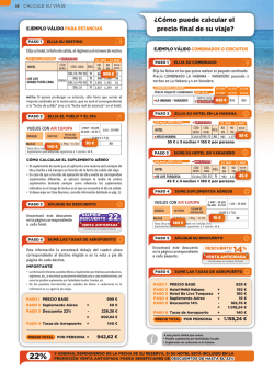 &iquest;C&oacute;mo puede calcular el precio final de su viaje? - Comoviajar.com