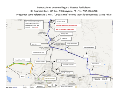 Instrucciones de c&oacute;mo llegar a Nuestas Facilidades Bo Guamani