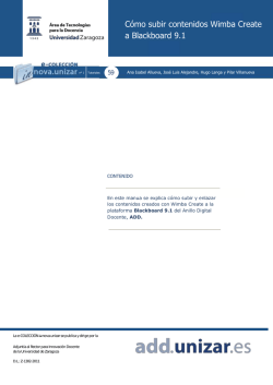 C&oacute;mo subir contenidos Wimba Create a Blackboard 9.1