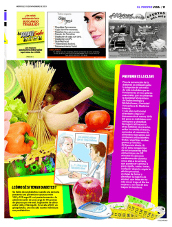 &iquest;C&Oacute;MO S&Eacute; SI TENGO DIABETES? PREVENIR ES LA CLAVE