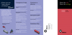 &iquest; C&oacute;mo son sus viajes diarios al trabajo? Comience a - Metro Bus