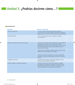 Unidad 3. &iquest;Podr&iacute;as decirme c&oacute;mo&hellip;?
