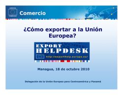&iquest;C&oacute;mo exportar a la Uni&oacute;n Europea? - C&aacute;mara Oficial Espa&ntilde;ola de