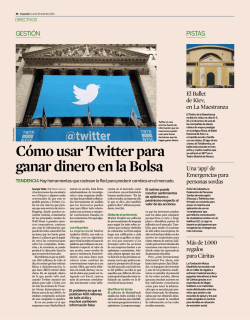 C&oacute;mo usar Twitter para ganar dinero en la Bolsa