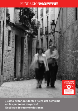 &iquest;C&oacute;mo evitar accidentes fuera del domicilio en - Fundaci&oacute;n Mapfre