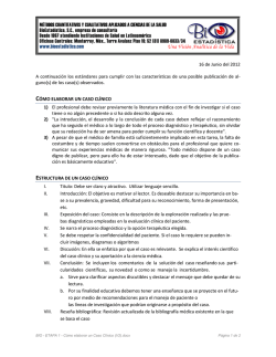 BIO - ETAPA 1 - C&oacute;mo elaborar un Caso Cl&iacute;nico (V2) - La Casa de
