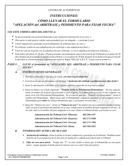 INSTRUCCIONES: C&Oacute;MO LLENAR EL - Superior Court