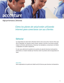 C&oacute;mo los planes de salud est&aacute;n utilizando internet para - Accenture