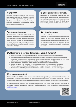 &iquest;Qu&eacute; es? &iquest;Por qu&eacute; optimizar mi web? &iquest;C&oacute;mo lo hacemos - Funomy