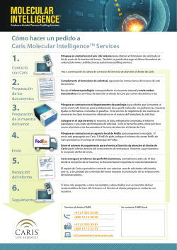 C&oacute;mo hacer un pedido a Caris Molecular IntelligenceTM Services