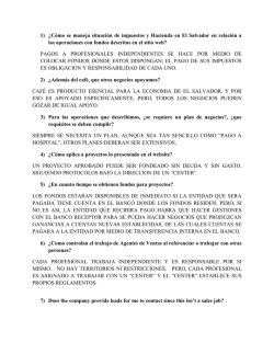 1) &iquest;C&oacute;mo se maneja situaci&oacute;n de impuestos y - chips corner