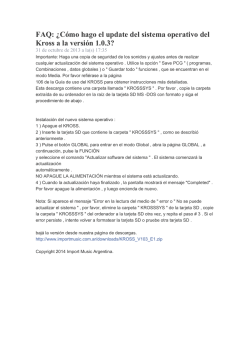 FAQ: &iquest;C&oacute;mo hago el update del sistema operativo - Import Music