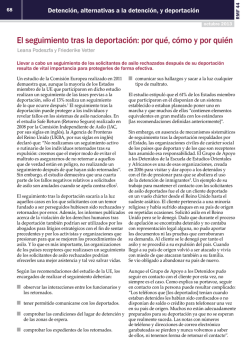 El seguimiento tras la deportaci&oacute;n: por qu&eacute;, c&oacute;mo y por qui&eacute;n