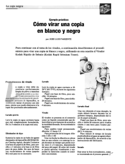 C&oacute;mo virar una copia en blanco y negro