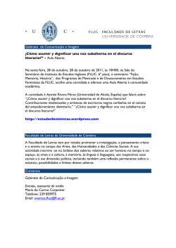 Gabinete de Comunica&ccedil;&atilde;o e Imagem &iquest;C&oacute;mo asumir y dignificar