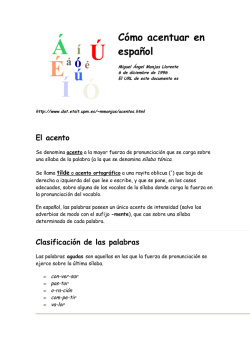 C&oacute;mo acentuar en espa&ntilde;ol - CEBAD Centro de Educaci&oacute;n B&aacute;sica a