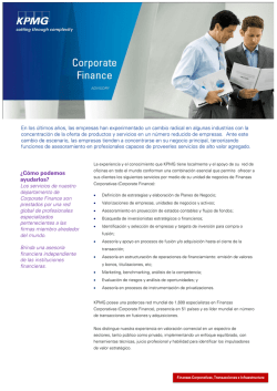 &iquest;C&oacute;mo podemos ayudarlos? - KPMG