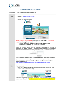 &iquest;C&oacute;mo acceder a UCIC Virtual? 1 2