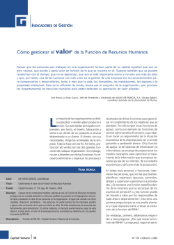 C&oacute;mo gestionar el valor de la Funci&oacute;n de Recursos Humanos