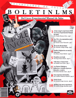 &iquest;C&oacute;mo surge la experiencia ECBI en el Liceo - Visitas al L.M.S.