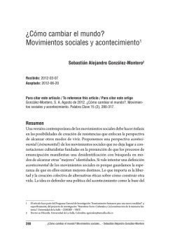 &iquest;C&oacute;mo cambiar el mundo? Movimientos - SciELO Colombia
