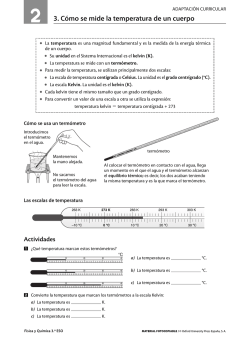 3. C&oacute;mo se mide la temperatura de un cuerpo - Oxford University