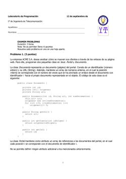 Problema 1. (3 puntos) La empresa ACME S.A. desea analizar