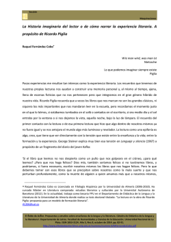 La Historia imaginaria del lector o de c&oacute;mo narrar - El toldo de Astier