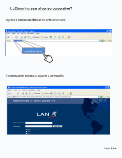 1. &iquest;C&oacute;mo Ingresar al correo corporativo?