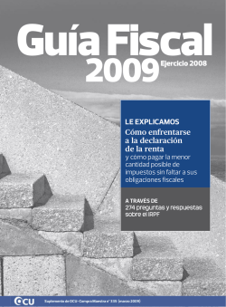 Ejercicio 2008 LE EXPLICAMOS C&oacute;mo enfrentarse a la - Ocu