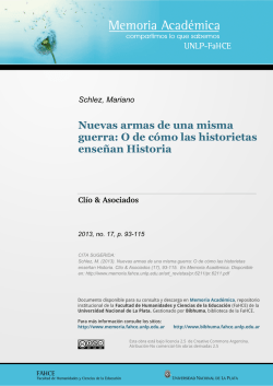 Nuevas armas de una misma guerra: O de c&oacute;mo las historietas