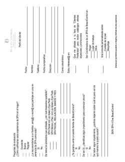 Preguntas de evaluaci&oacute;n &iquest;C&oacute;mo calificar&iacute;as esta experiencia de S