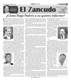 &iquest;C&oacute;mo llega Padr&eacute;s a su quinto informe? - UltimaPalabra.com