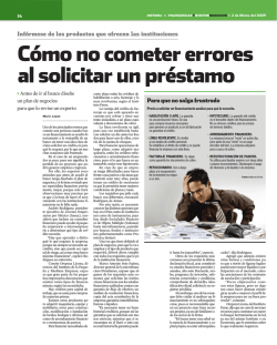 C&oacute;mo no cometer errores al solicitar un pr&eacute;stamo