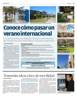 Conoce c&oacute;mo pasar un verano internacional - Tecnol&oacute;gico de