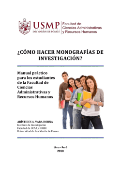&iquest;C&oacute;mo hacer monograf&iacute;as de investigaci&oacute;n? - MENU
