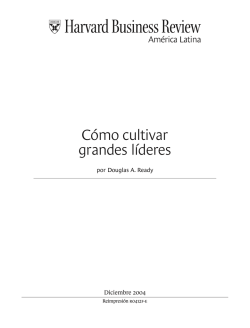 C&oacute;mo cultivar grandes l&iacute;deres