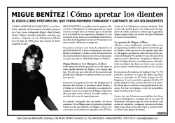 MIGUE BEN&Iacute;TEZ C&oacute;mo apretar los dientes