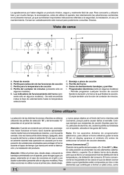 Visto de cerca C&oacute;mo utilizarlo - Ariston