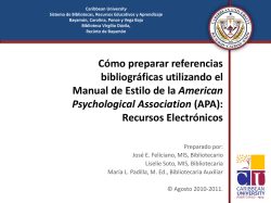 C&Oacute;MO PREPARAR UNA MONOGRAF&Iacute;A - Caribbean University