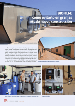 BIOFILM: c&oacute;mo evitarlo en granjas de nueva construcci&oacute;n