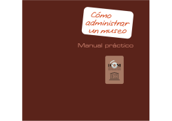 C&oacute;mo administrar un museo: manual pr&aacute;ctico