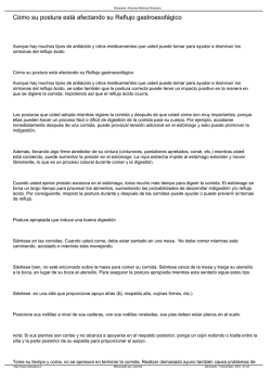 C&oacute;mo su postura est&aacute; afectando su Reflujo - Abalance Pilates