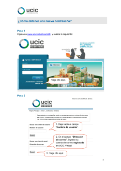 &iquest;C&oacute;mo obtener una nueva contrase&ntilde;a? - UCIC-Virtual